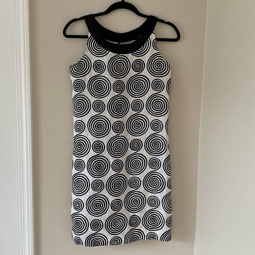 Black and White Spiral Dress